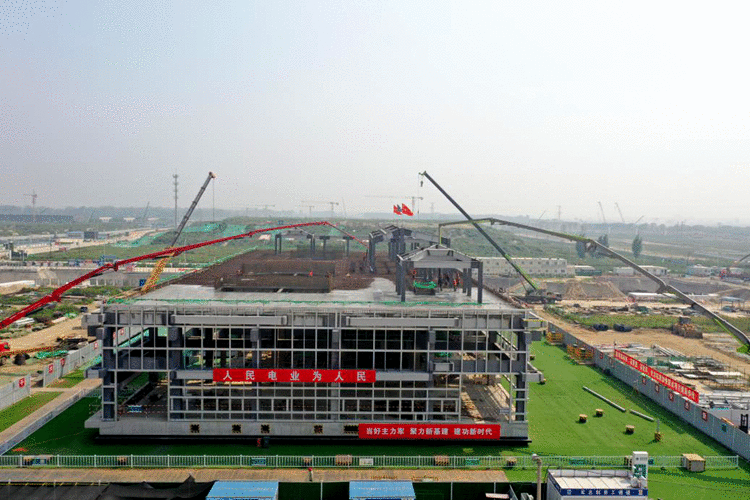 国网河北建设公司：剧村220千伏变电站工程配电楼建筑结构完成封顶