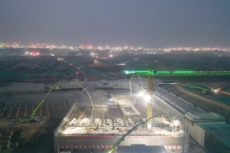 国网河北建设公司：河西110千伏变电站工程主体结构负二层混凝土浇筑工作顺利完成