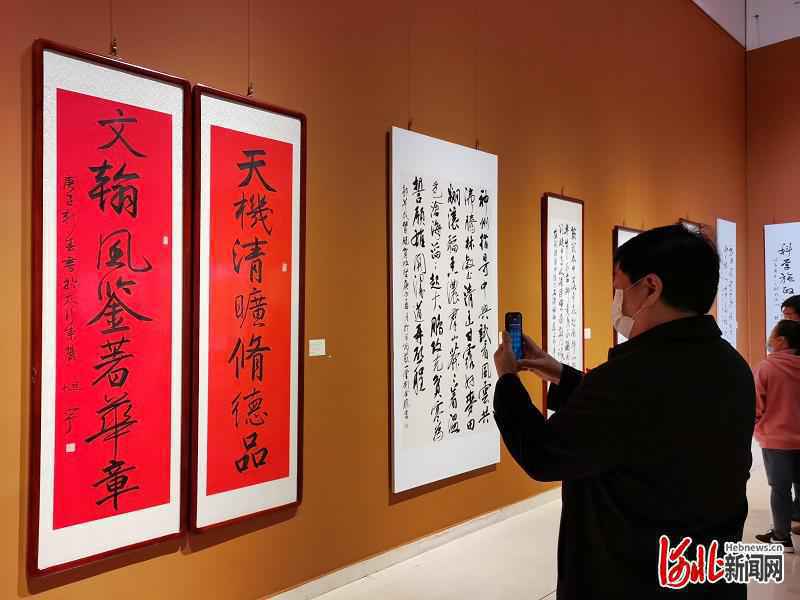 “河北省首届文艺志愿者书画作品展”15日在石家庄美术馆开幕