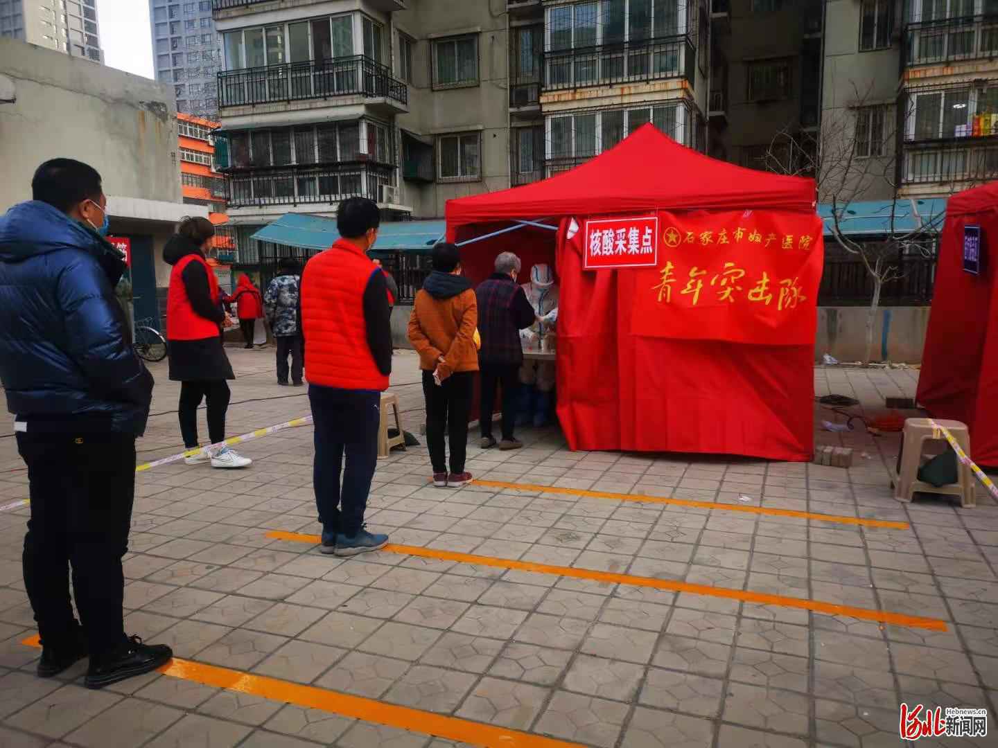 第二轮全民核酸检测启动，石家庄市妇产医院核酸监测队再出发！