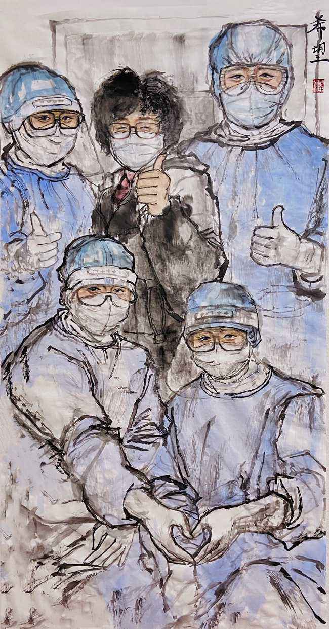 “众志成城、抗击疫情——河北美术馆在行动”美术作品展示（五）