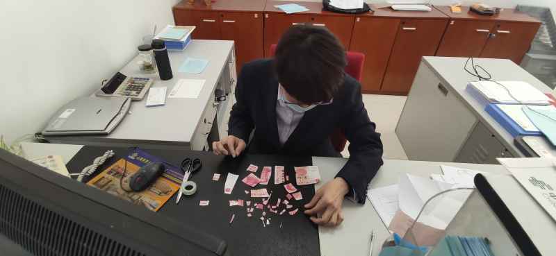 中行秦皇岛山海关支行为客户拼接残损币获赞