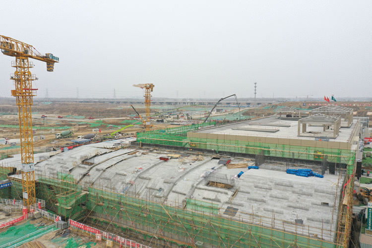 雄安新区剧村“1+5+X”项目顺利封顶