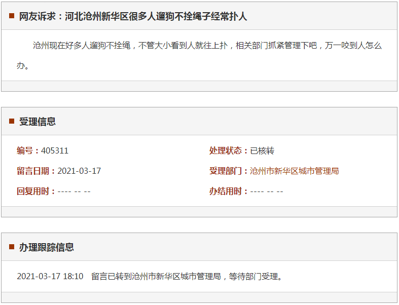 沧州新华区很多人遛狗不拴绳子经常扑人