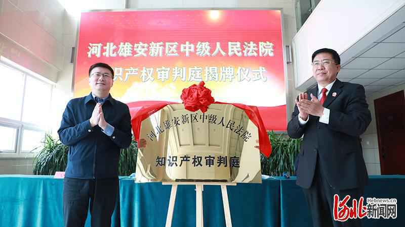 雄安中院知识产权审判庭揭牌，为雄安新区推动实施创新驱动发展提供有力司法保障