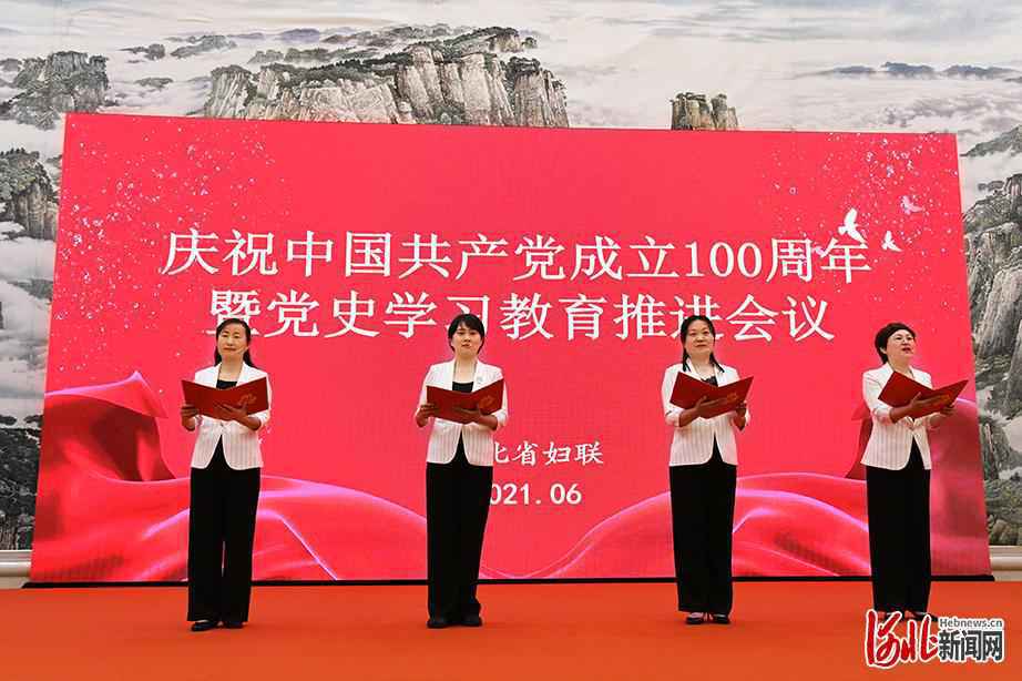 河北省妇联召开庆祝中国共产党成立100周年暨党史学习教育推进会议